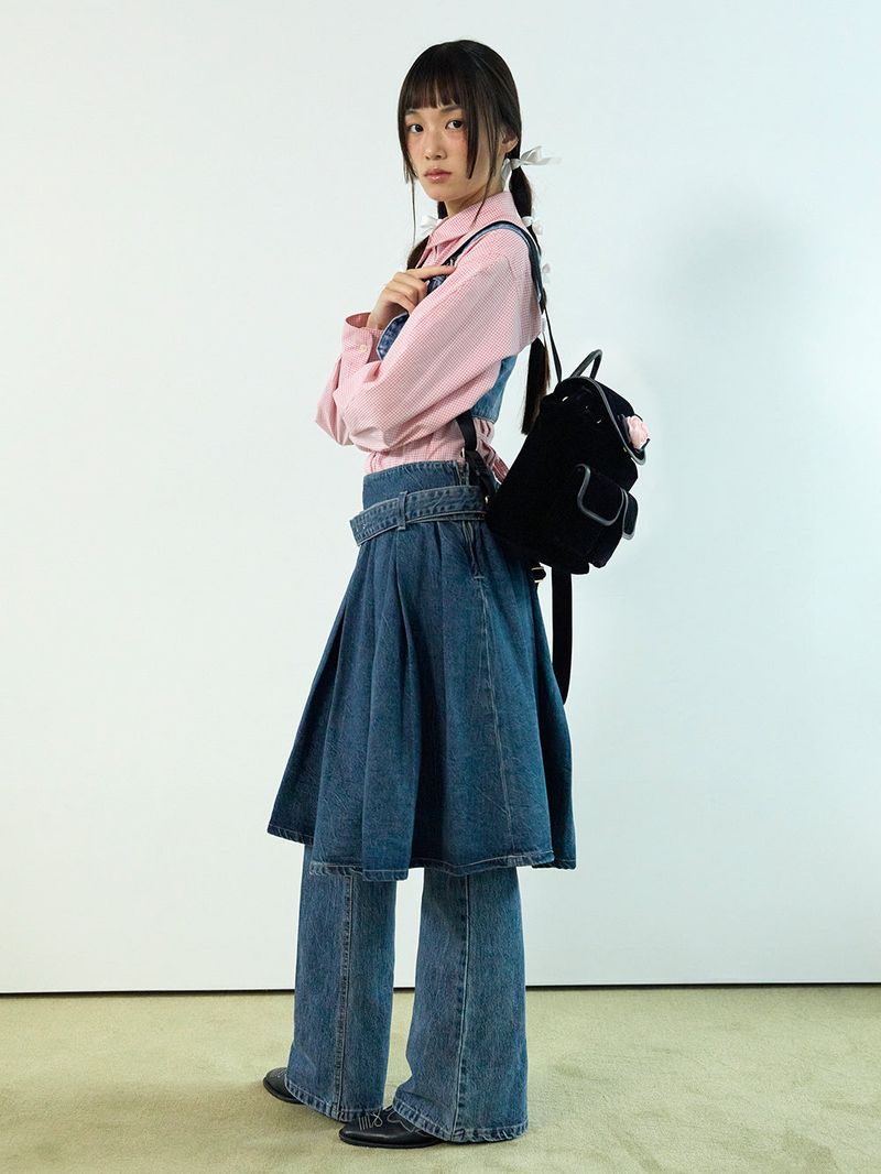 velvet rose corsage backpack_pink
