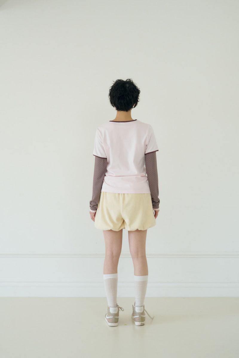 SKR 555 LAYERED TOP (PINK)