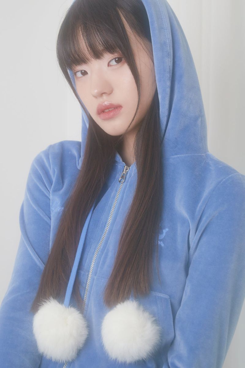 VELVET BING BONG TRAINING HOODY (BLUE)
