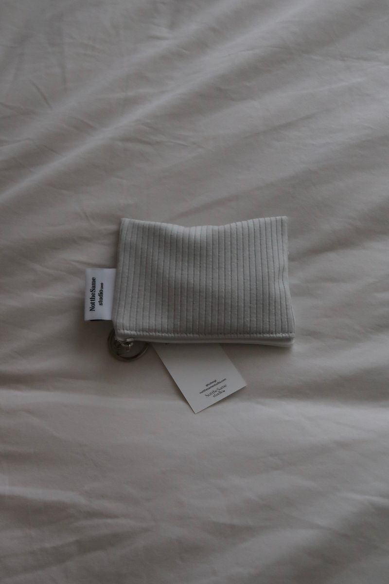 Mini keyring pouch 'dark clouds'