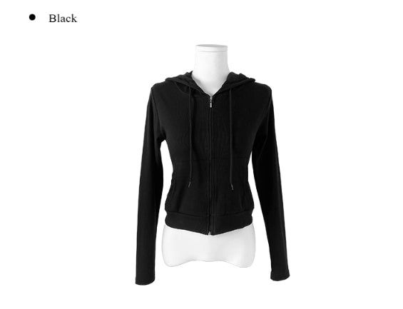 Gazelle Slim Fit Crop Hood Zip-Up