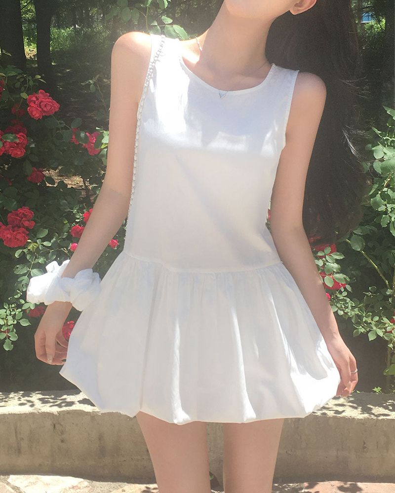 [MADE] Balloon sleeveless dress