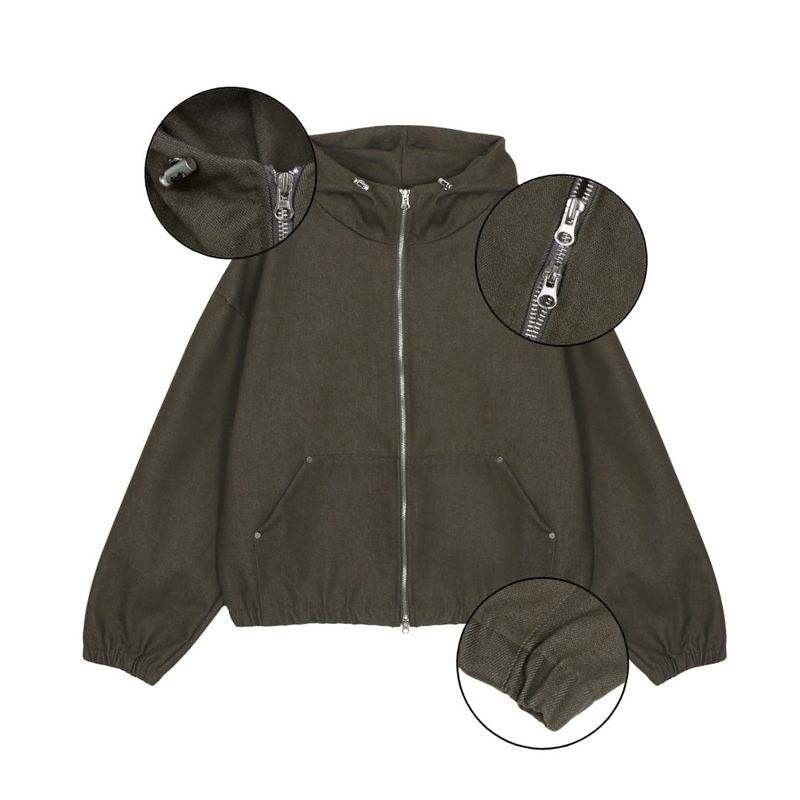 Overcast Hood Cropped Jumper (3 Colors)