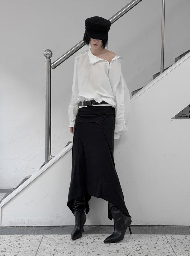 Oan Two-Way Unbalanced Flare One-Piece