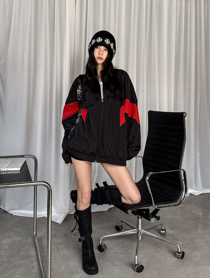 Kanso nylon track jacket