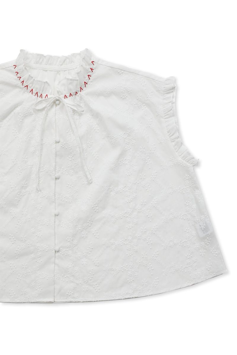Flower Garden Stitch Blouse [Ivory]