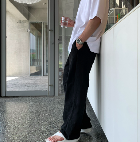 First Cool Air Nylon Banding Wide Pants