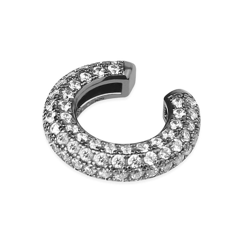 MACIER（マシール）の「[S925] Donut Ear cuffs (black silver)（Accessories）」