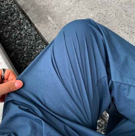 Wybird Cool Ice String Pin Tuck Wide Pants