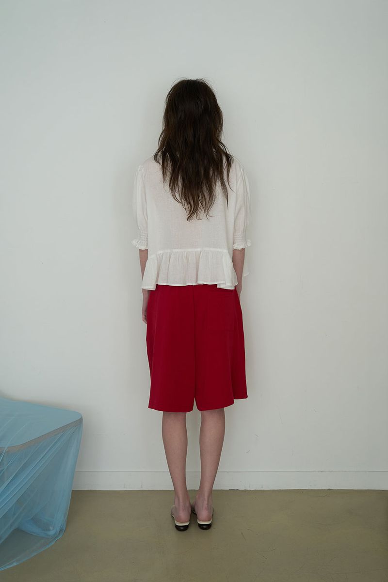Cozy sweat shorts_red