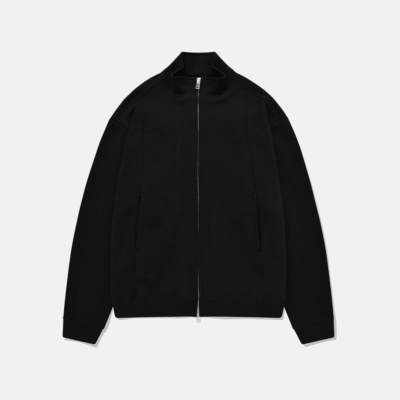 karactor（カラクター）の「Fickle 2-WAY full zip-up / Black（Tops）」