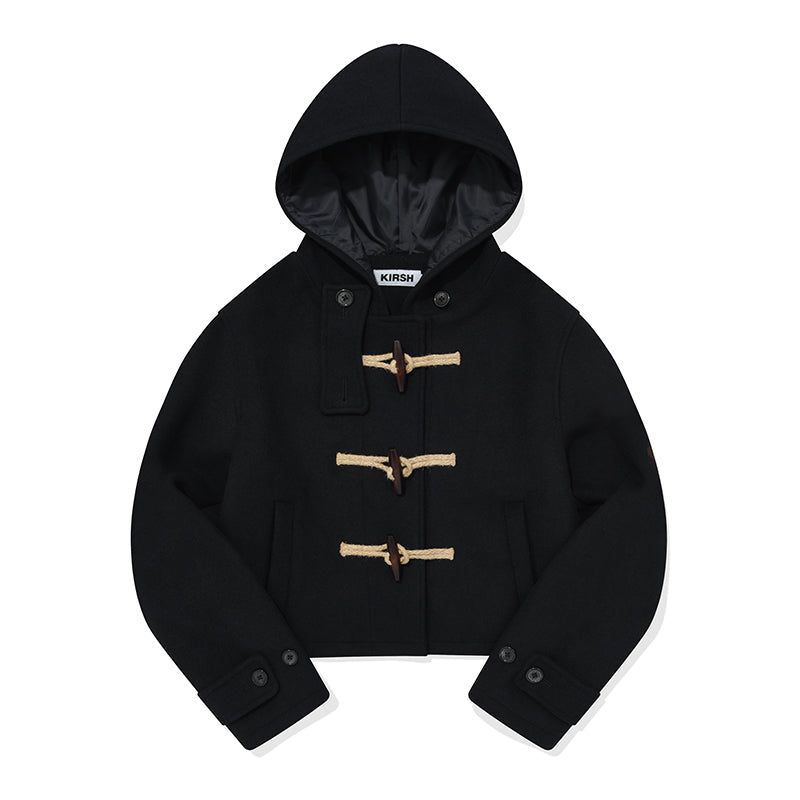 CHERRY HOODIE HALF DUFFLE COAT [NAVY]