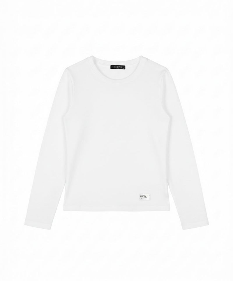 Jagiya Crew Neck Long Sleeve White