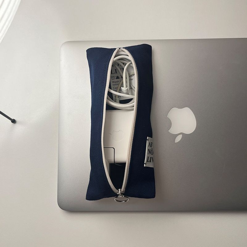 Afternoonlive Basic Pen Case (Deep Navy)