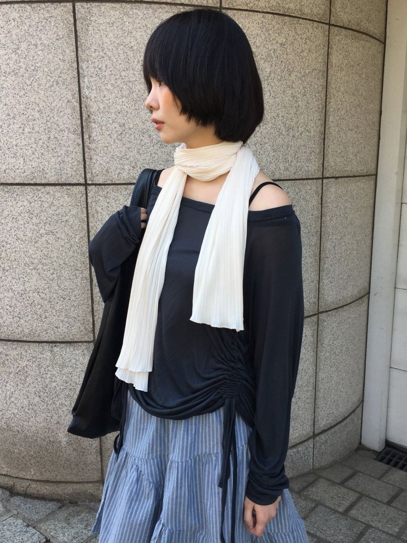 De Nuit Pleated Muffler (4color)