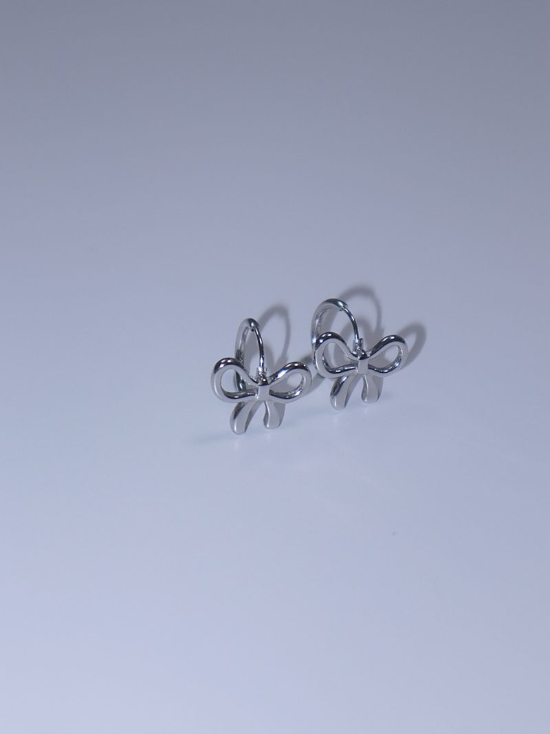 All surgical steel ribbon ring earrings