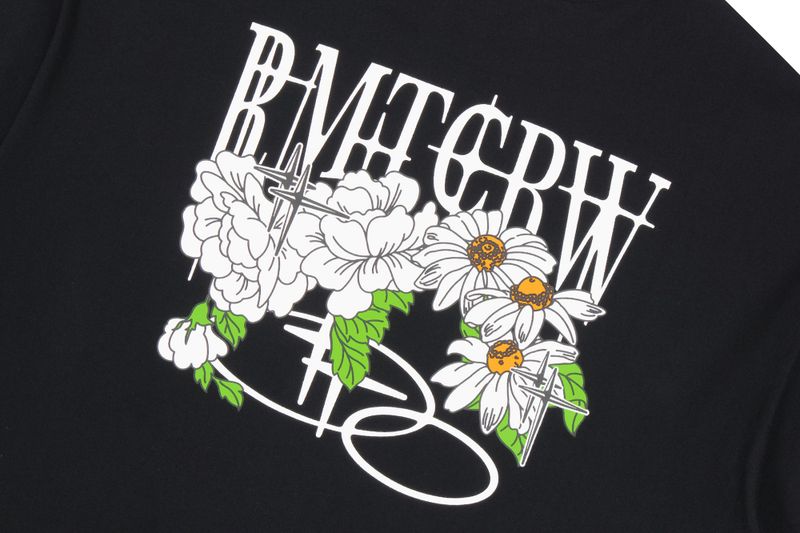 VOLUME LOGO FLOWER TEE SHIRT