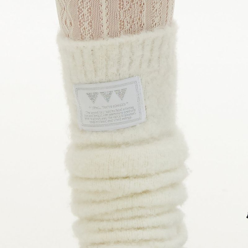 Basic Logo Bokashi Leg Warmer _ White