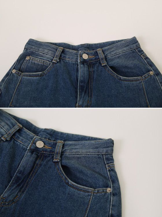 AR Tuck Wide Denim Pants (3color)