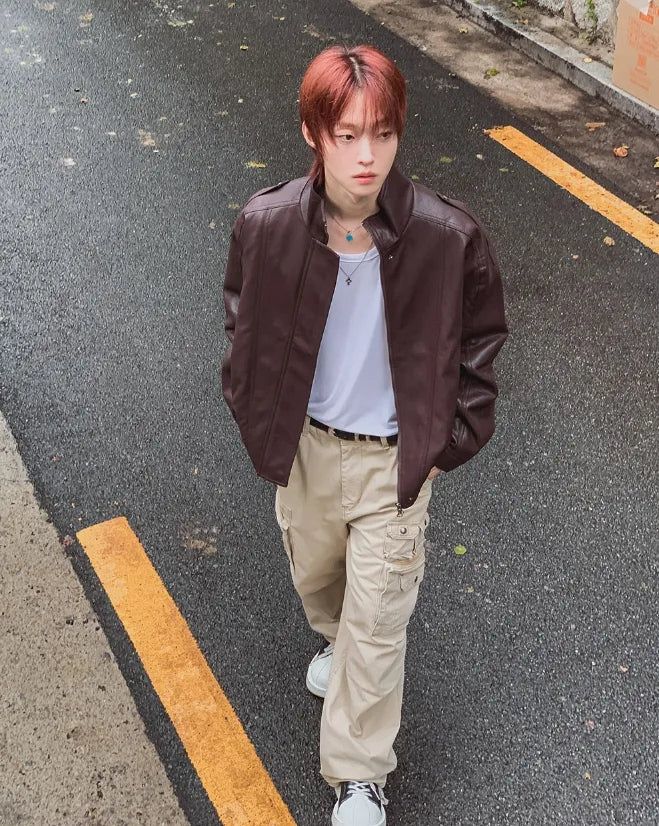Raoul High-Neck Leather Jacket