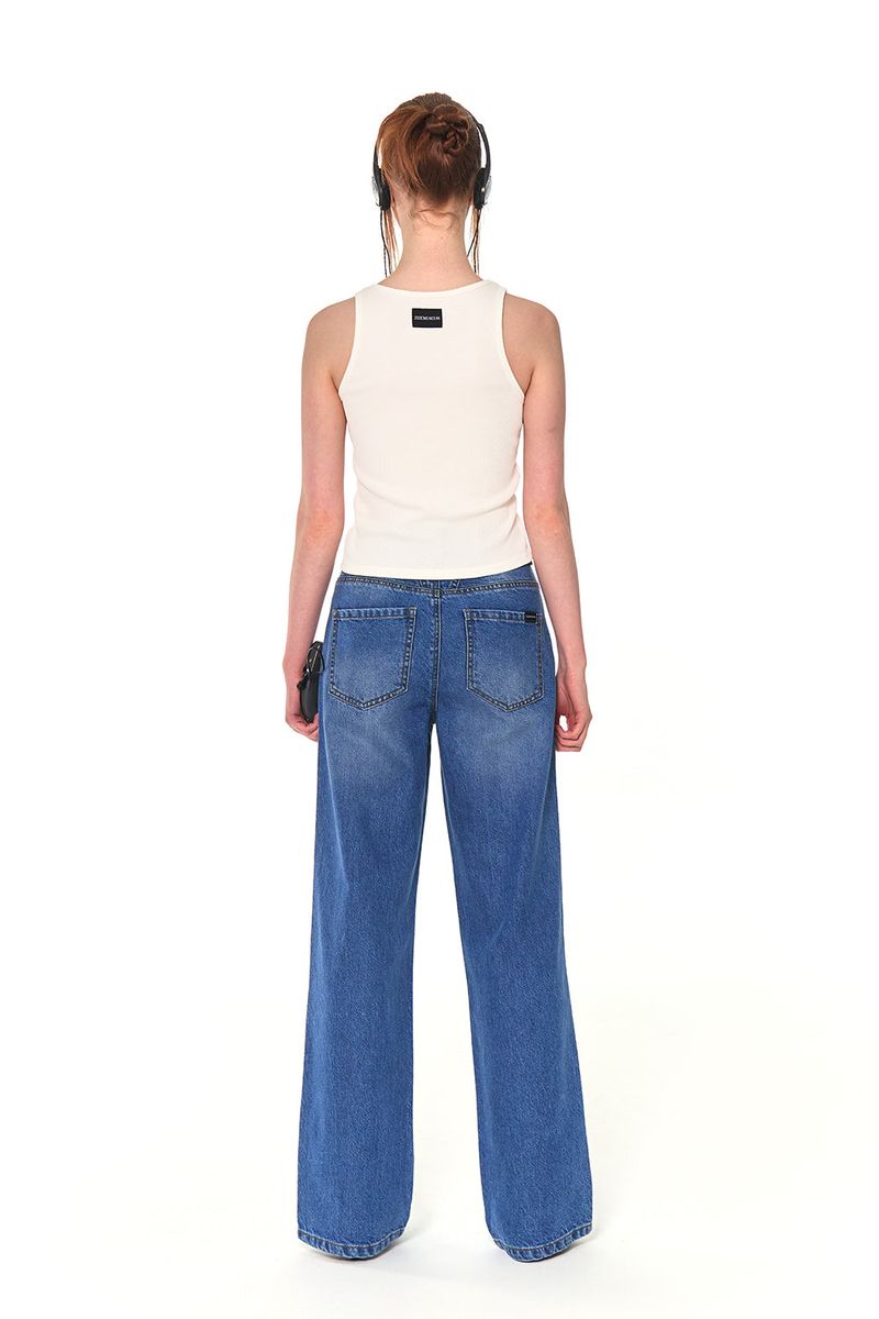 BASIC WIDE DENIM PANTS (BLUE)