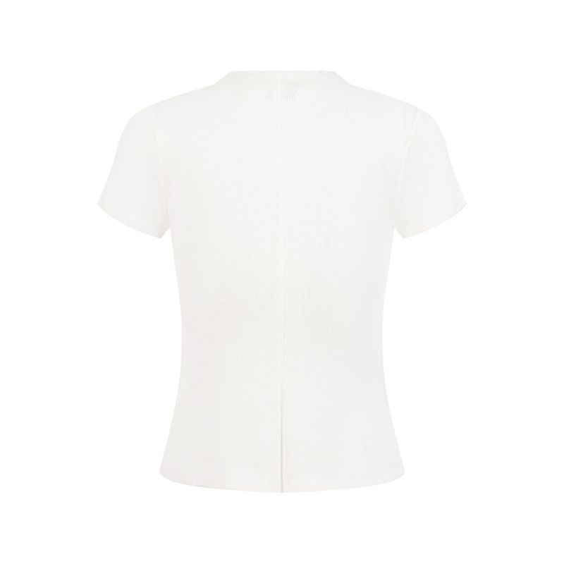 Vella Color Button Knit Top
