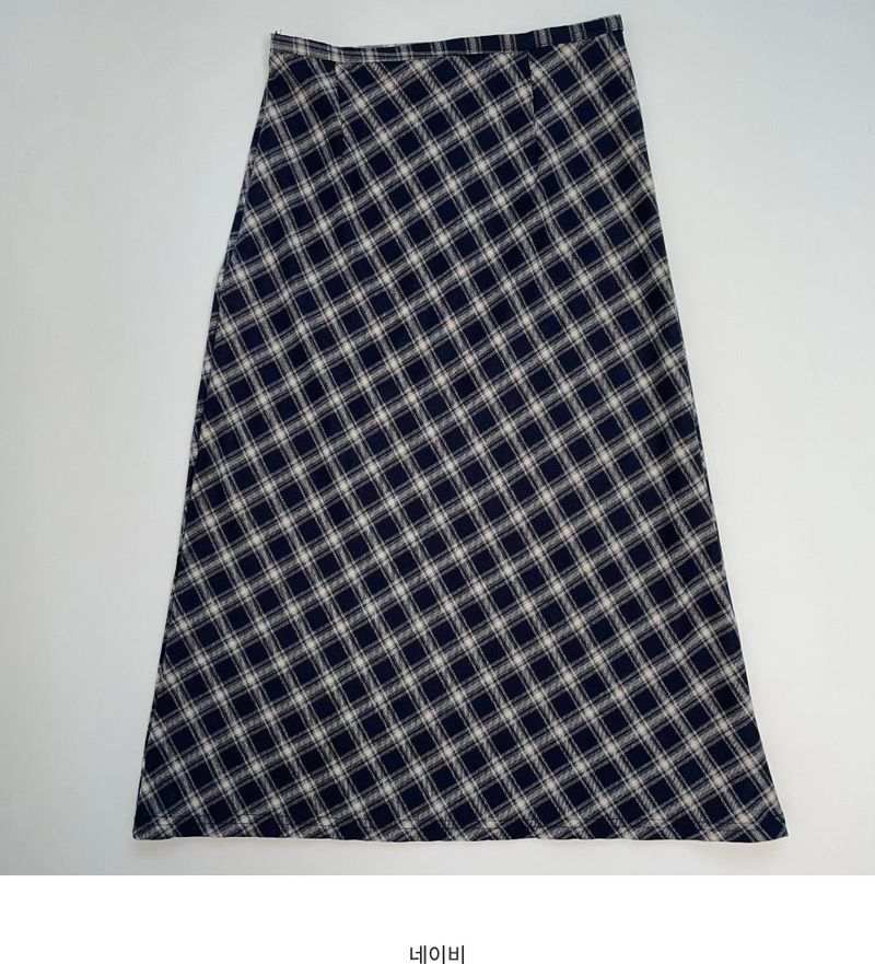Tencel Vintage Checkered Skirt