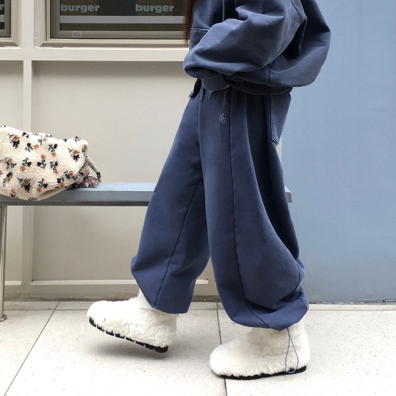 [BELLIDE MADE] Ritz, BACK RAISED PIGMENT WIDE TRAINING PANTS