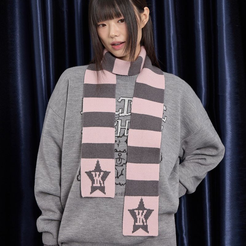 WaiKei(ワイケイ)の「ストライプスターマフラー(ファッション小物)」