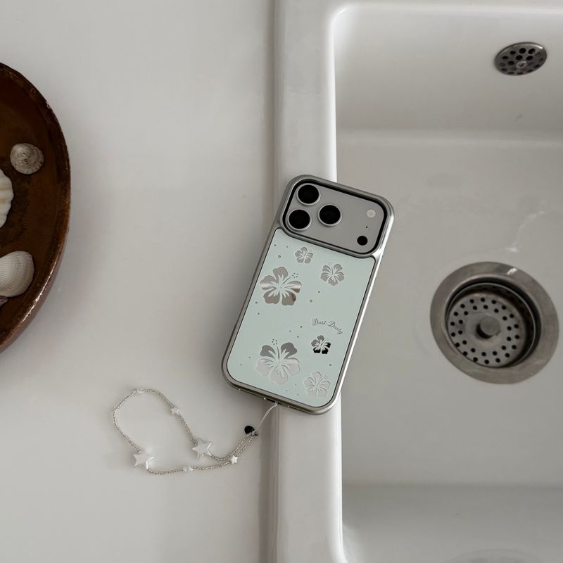 hibiscus mirror bumper case [3 color]