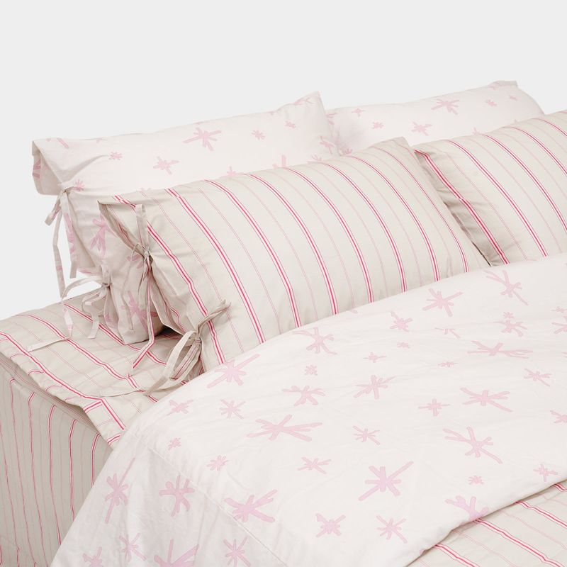 Star Stripe Ribbon Pillowcase