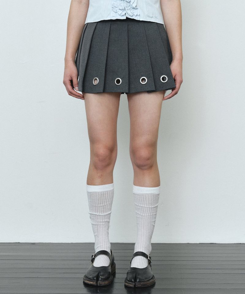 eyelet skirt (grey)