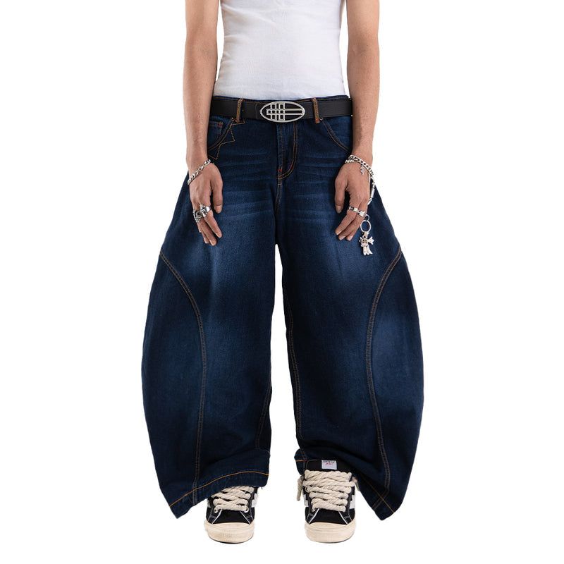 A1 Wide Barrel - Dark Blue - Jeans