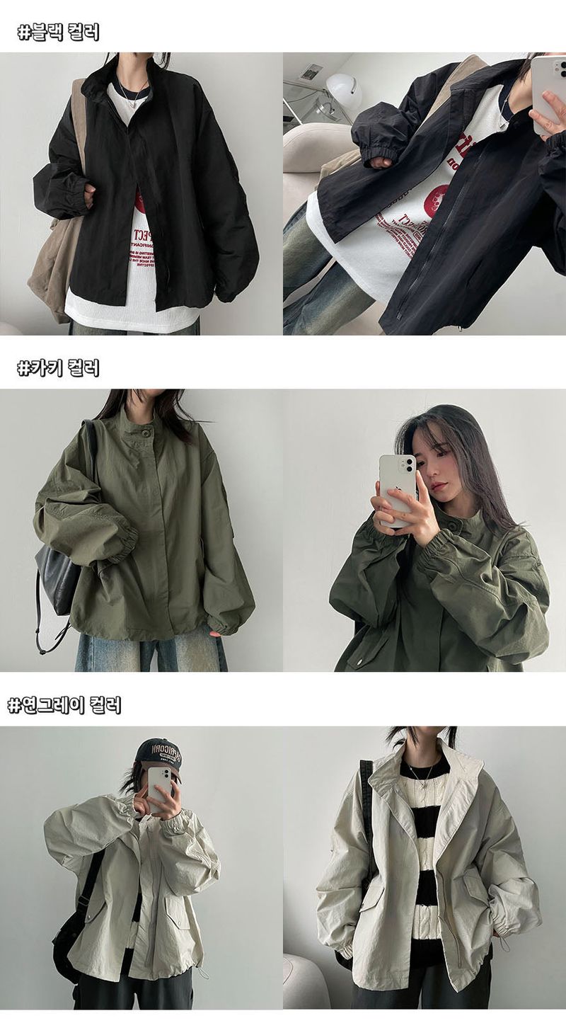 Hacket snap oversized-fit windbreaker