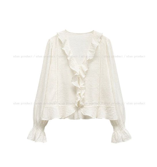 Eileen Ruffle Blouse