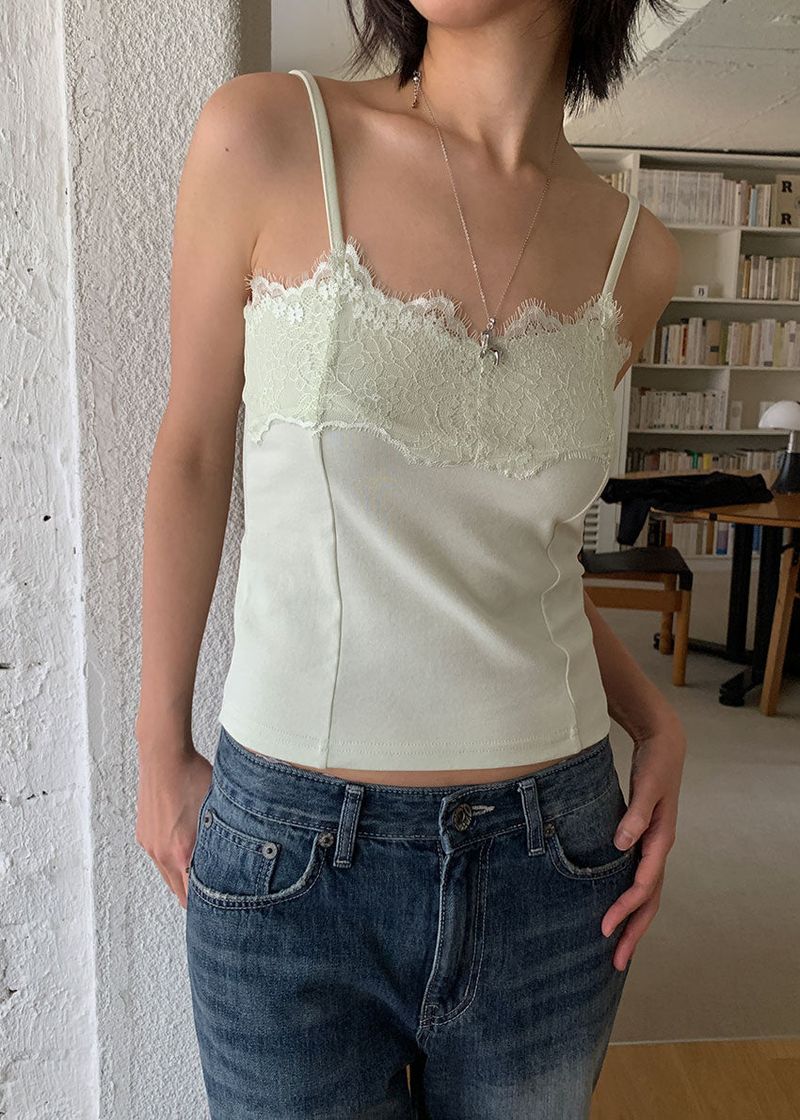 LACE LINE SLEEVELESS (4color)