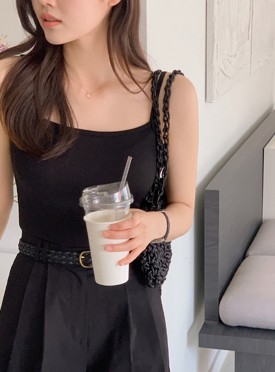 SHOPPERLAND(ショッパーランド)の「Soft Layered Rib Sleeveles (3color)(Tops)」