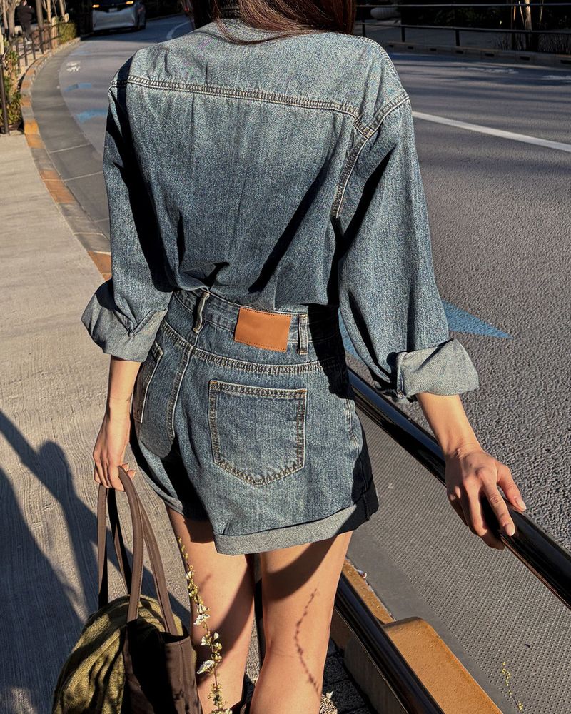 Lavas denim jumpsuit