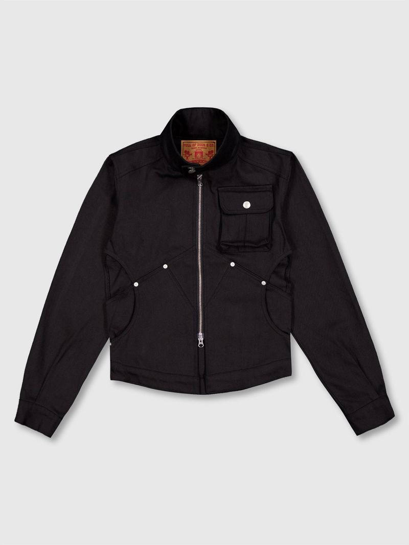 Circle Denim Jacket (Black)