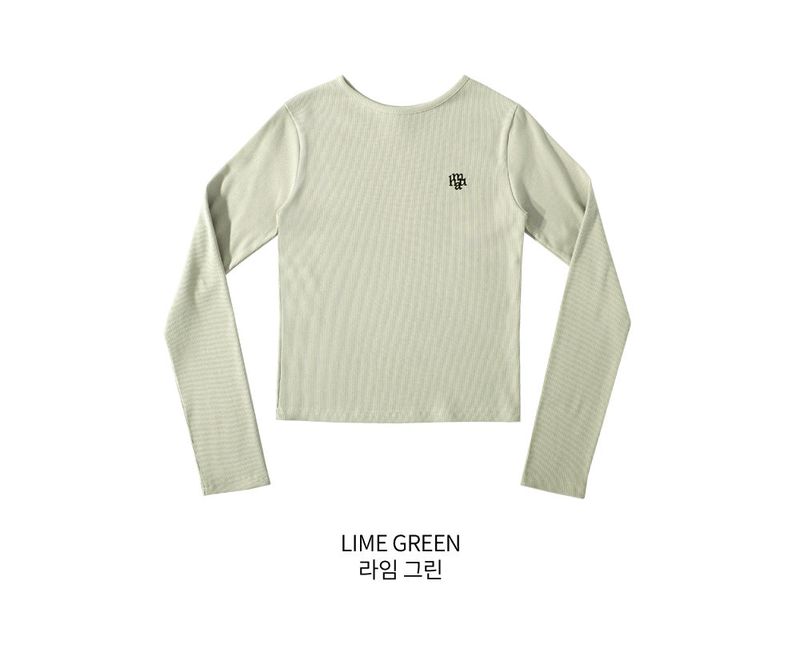 STITCH ROUND LONG SLEEVE T-SHIRT