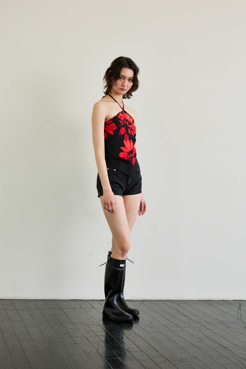  FLUTTER HALTERNECK / RED