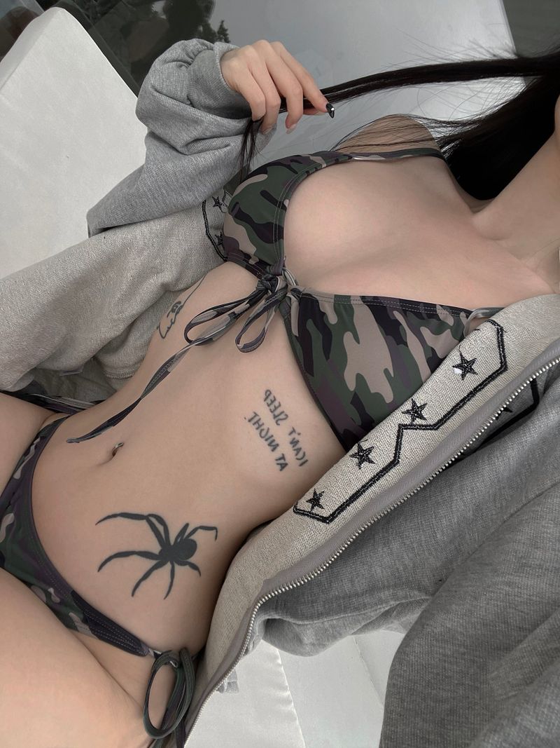 like camo bikini