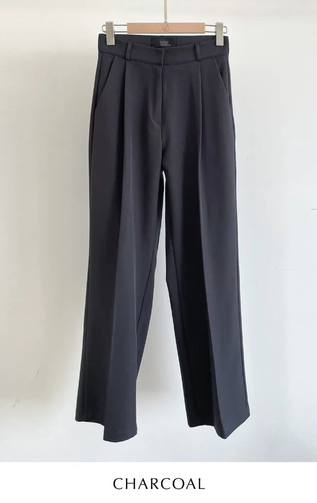 Ask Pintuck Wide Slacks