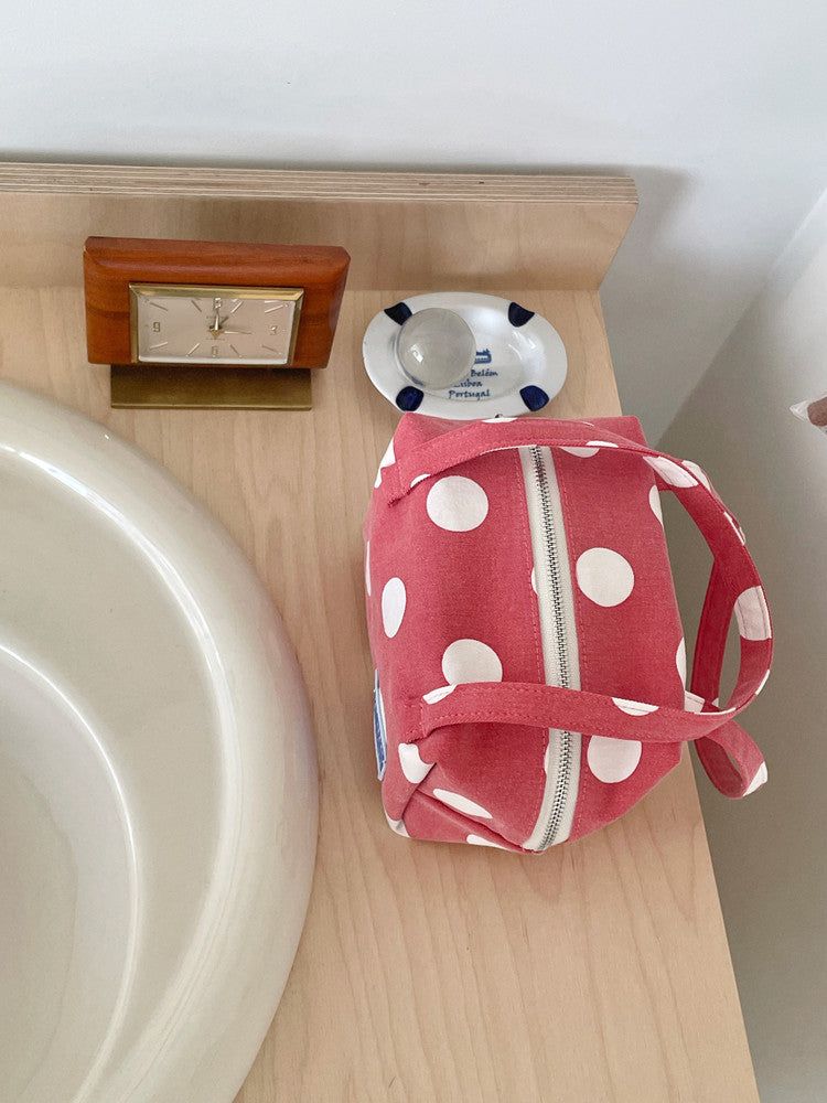 Handy pouch (tomato dot)