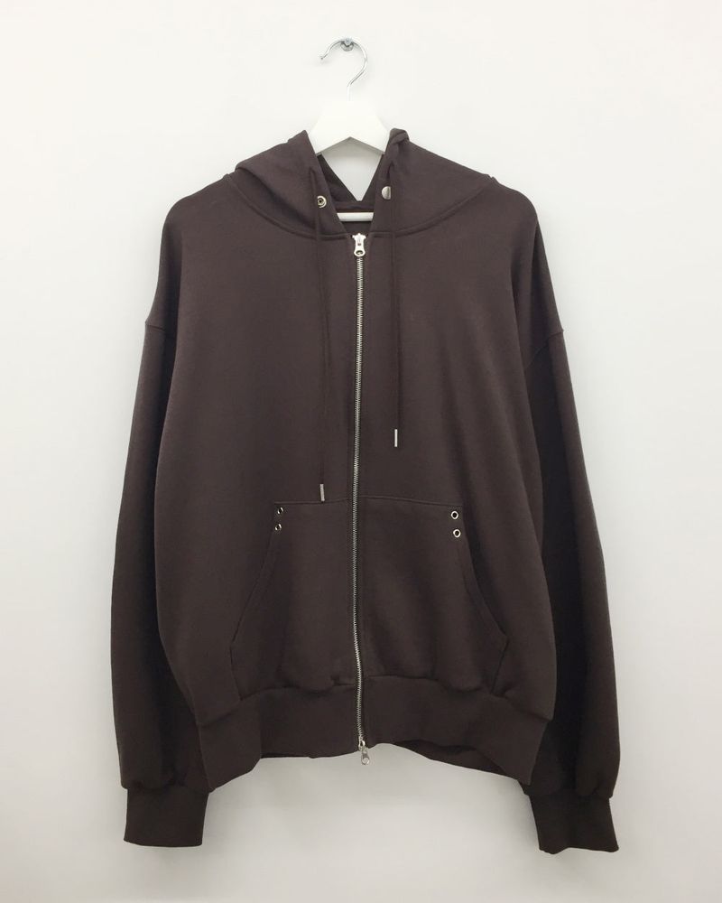 エルボーパッチフードジップアップ (3color)
