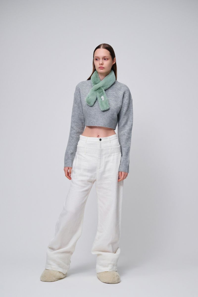 POPPIES muffler_mint