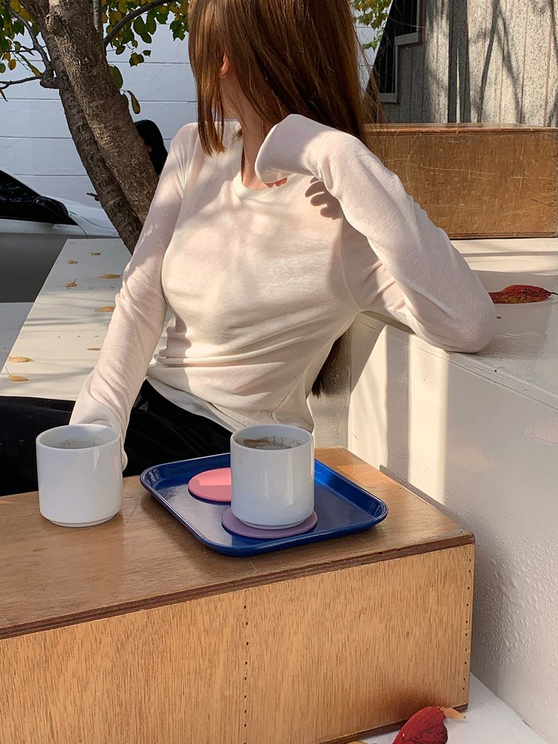 [MADE] Fodit Wool Tencel Layered Tee