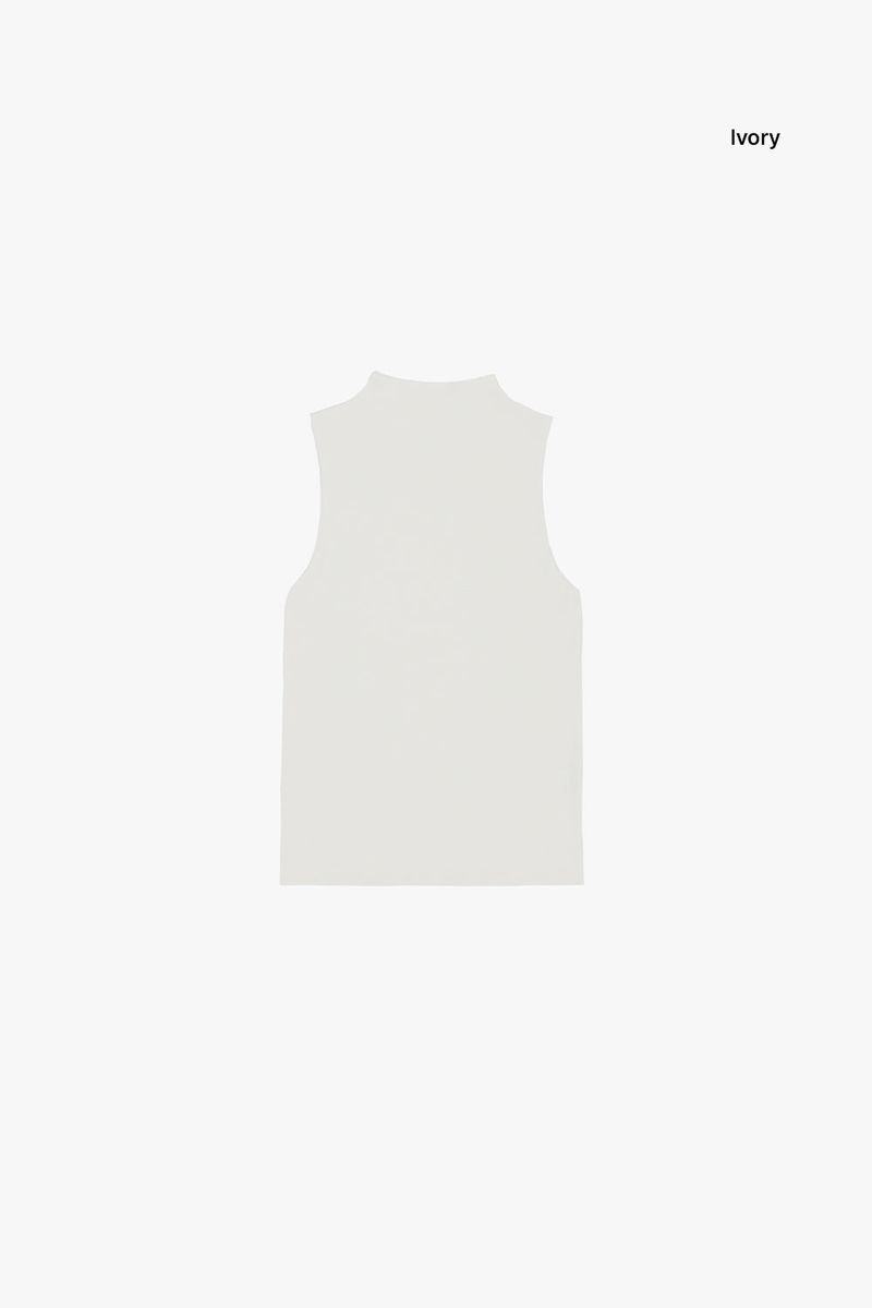 Bambi high-neck sleeveless top