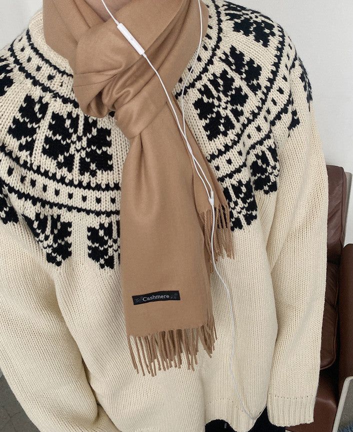 No.0560 cashmere muffler (6color)