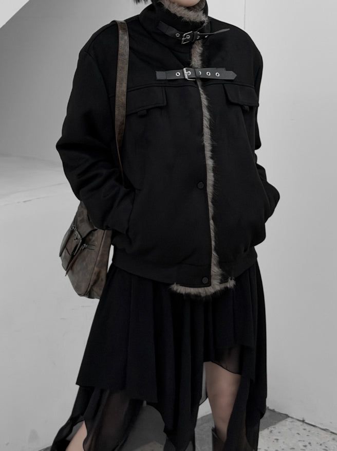 mnem（ムネム）の「Recho Adjust Fur Suede Jacket（Jackets/Outerwear）」